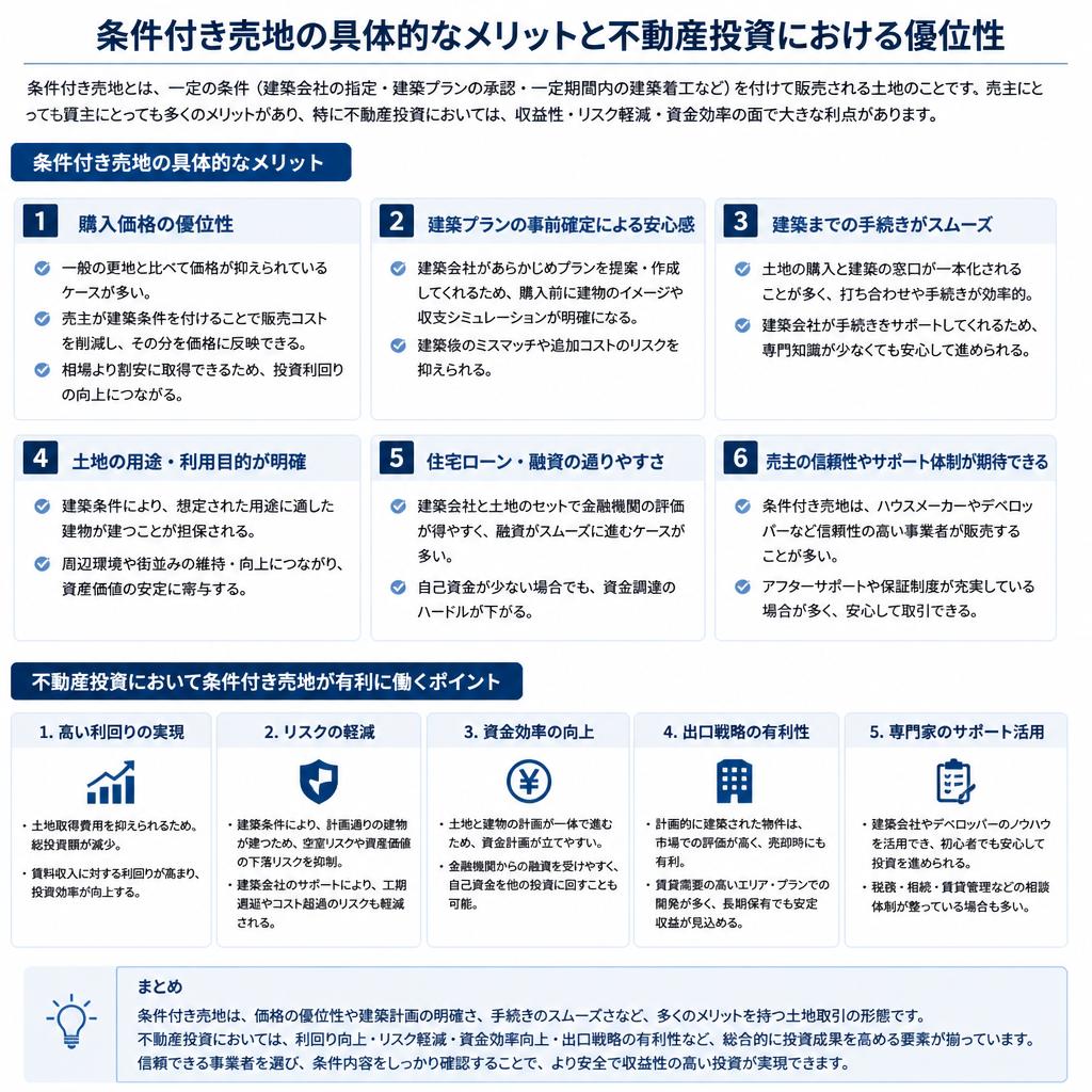 条件付き売地のメリット