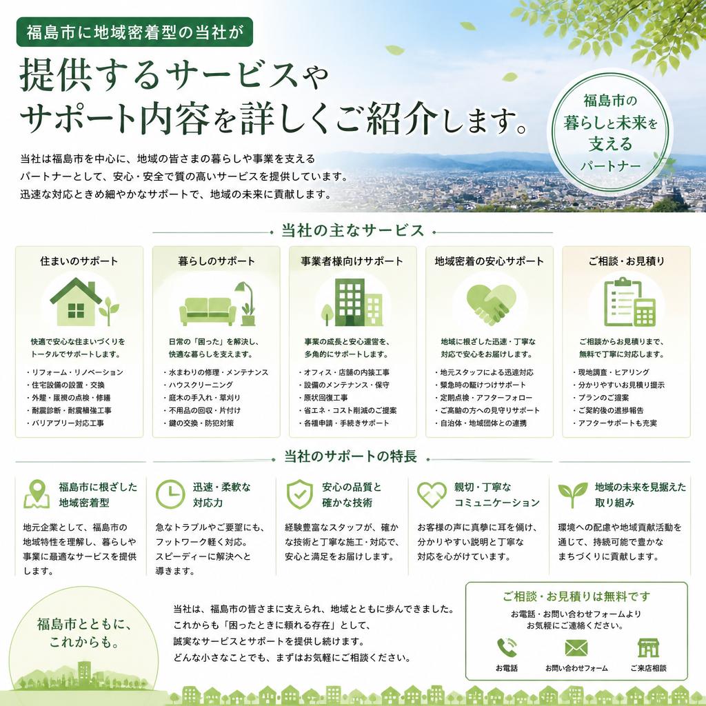 5. 当社のサービスとサポート内容