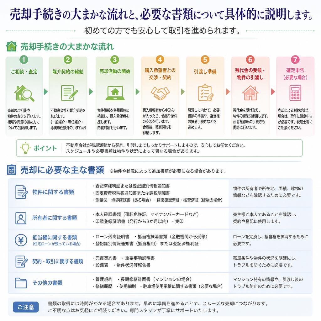 4. 売却手続きの流れと必要書類