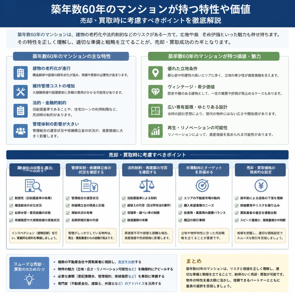 築年数60年マンションの価値
