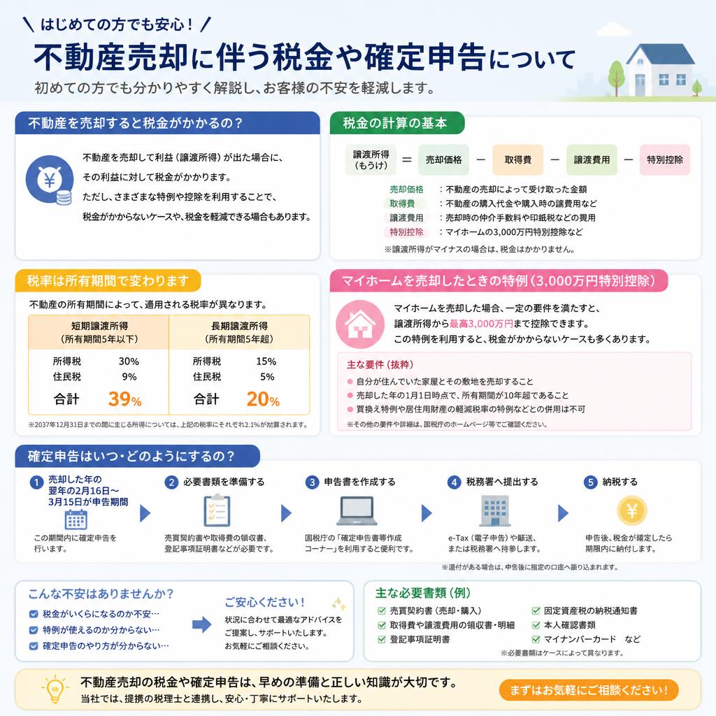 税金と手続きについての注意点