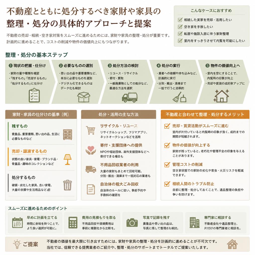 家財や家具の処分法