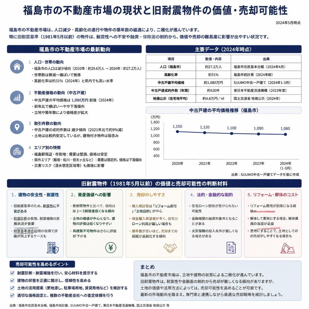 福島市の不動産市場動向