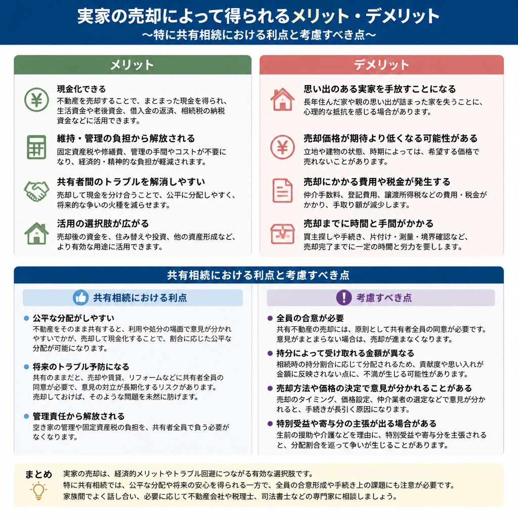 売却のメリットとデメリット