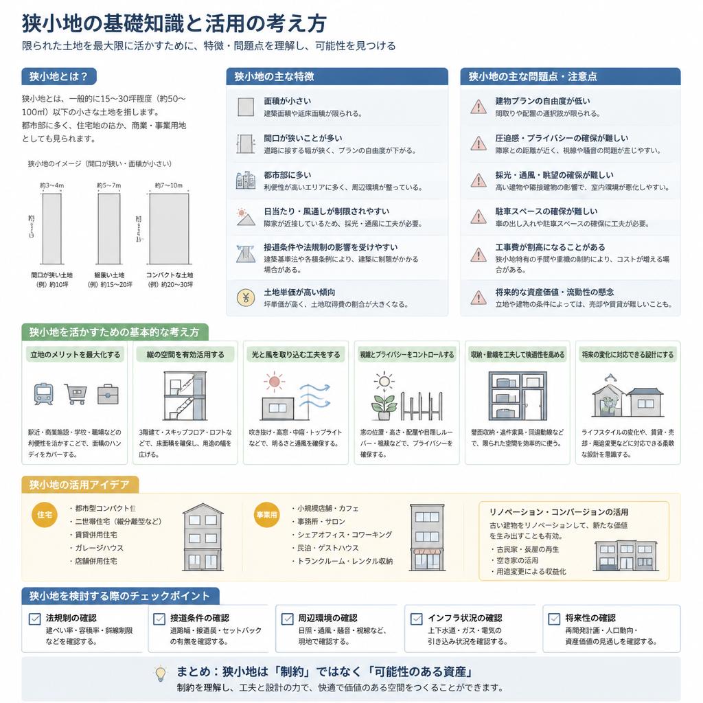 間口が狭い土地の特徴