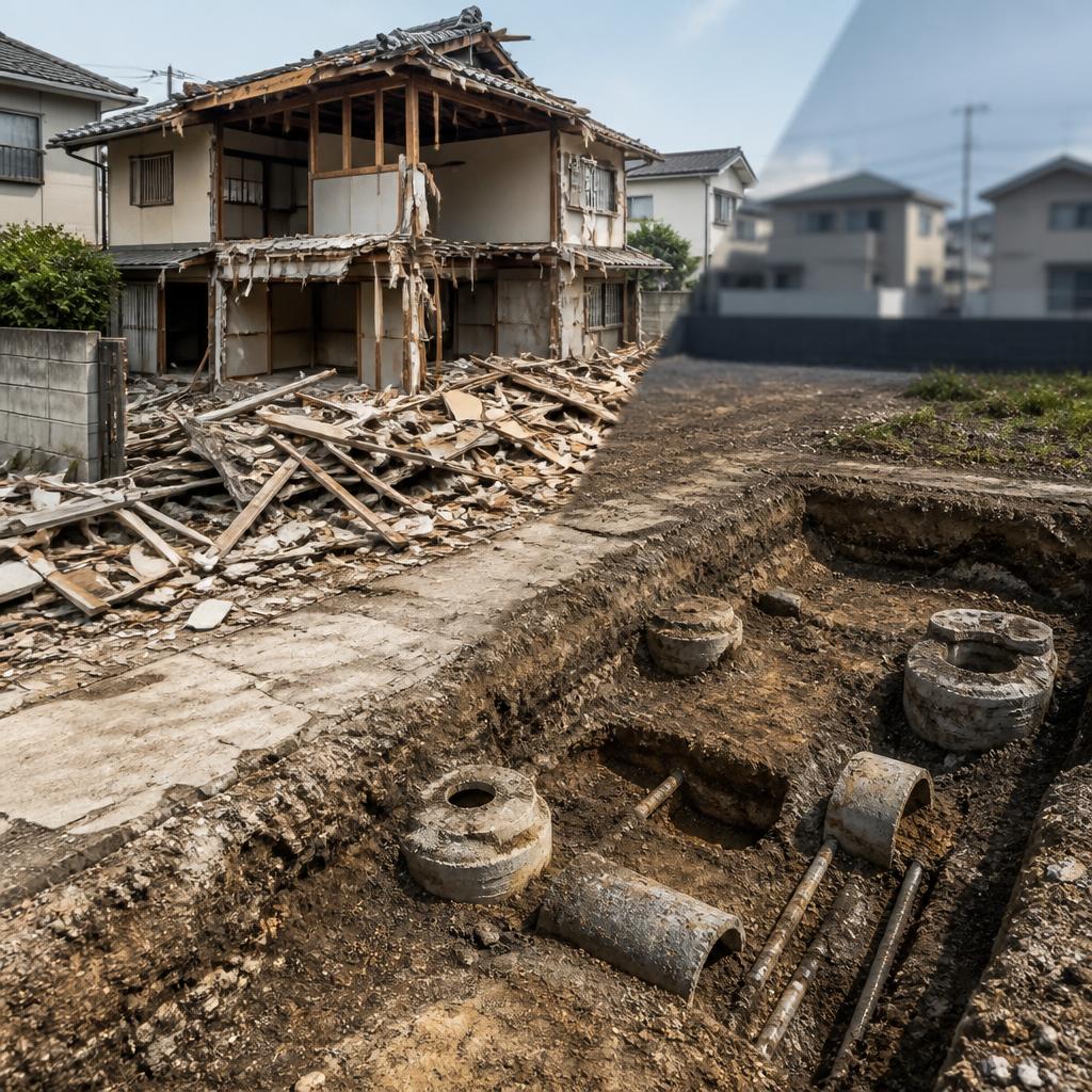 相続時の実家解体と地中埋設物の関係